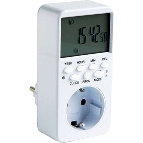Prise Électronique Programmable Numérique avec Fiche Interrupteur Commande Relais-LIAIKI (1/5)