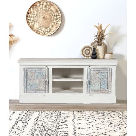 Viva - Meuble TV en bois sculpté 150 cm (1/5)