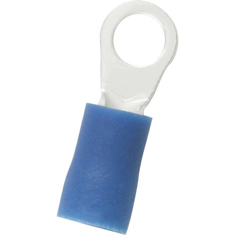 Cosses à œillet RS PRO, Isolé, Bleu, 2.5mm², 4.3mm, 6.6mm