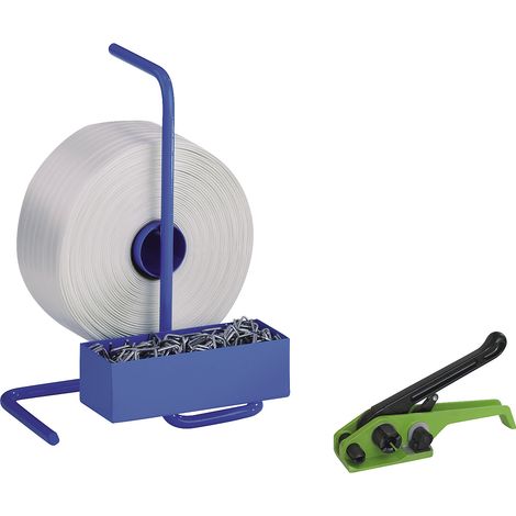 ratioform, Kit de cerclage, feuillard en PETP tissé, tendeur, (1/3)