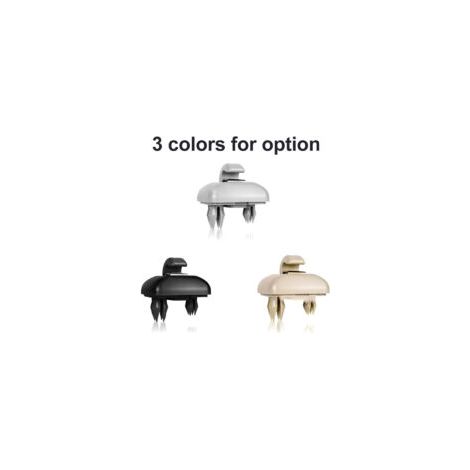 Adatto per ganci e staffe di montaggio per alette parasole auto, compatibile con Audi A1, A3, A4, A5, Q3, Q5 (8E0 857 562), A7, B6, B7, B8, S4, S5, beige.
