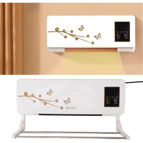 Climatiseur mural domestique, chauffage d'appoint, radiateur électrique mural pour chambre, appareil de chauffage PCT, unité de refroidissement et de chauffage électrique, norme européenne 220 V (1/5)