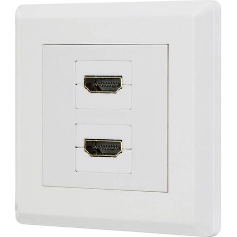 Trywise RF-4724258 HDMI Adaptateur [2x HDMI femelle - 2x HDMI femelle] blanc contacts dorés Y859502 (1/4)