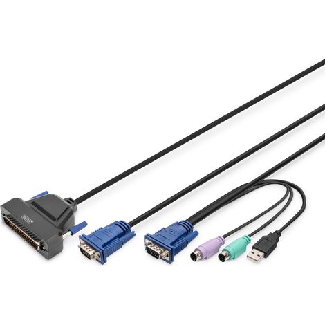 Digitus Conmutador modular KVM, puerto único
