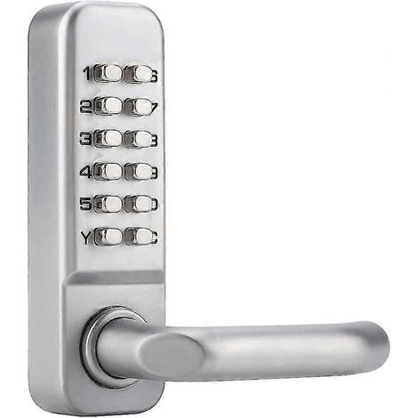 Serrure de porte de sécurité, 11 chiffres, sans clé, 1a, résistante à l'eau, pour installation à domicile et usage quotidien.-AquaForge (1/5)