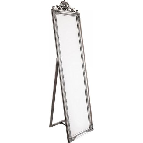 Specchio da Terra Argentato Stile Classico H180 cm - HALL (1/4)