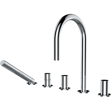 LAUFEN Kartell Combinaison de remplissage de baignoire 5 trous, (1/4)