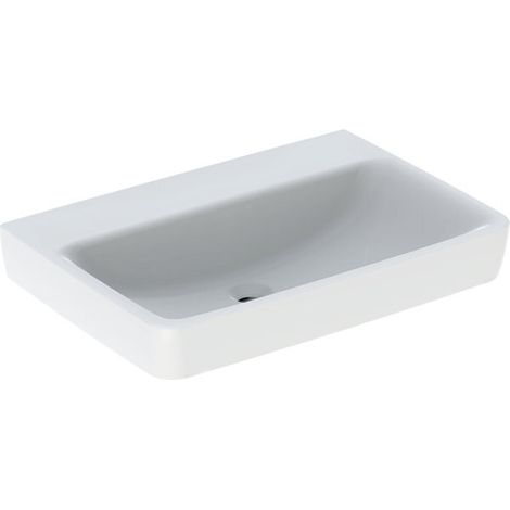 Geberit Renova Plan, lavabo, 70x48 cm, sin agujero para grifo,