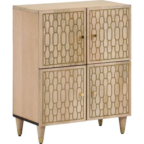 Credenza 60x33x75 cm in Legno Massello di Mango vidaXL (1/5)