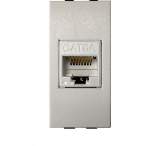 FEB 14083/WH Presa RJ45 Categoria 6A Plug 8/8, Bianco