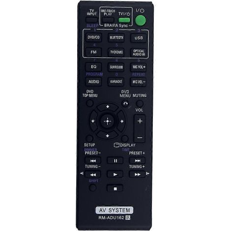 RM-ADU162 Ersatzfernbedienung für Sony DAV-TZ140, HBD-DZ170, SS-WS123 und WW-TS124 DVD-Heimkinosysteme (1/5)