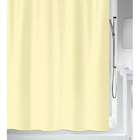 Rideau de Douche Polyester Primo 240x180cm Jaune Clair (1/3)