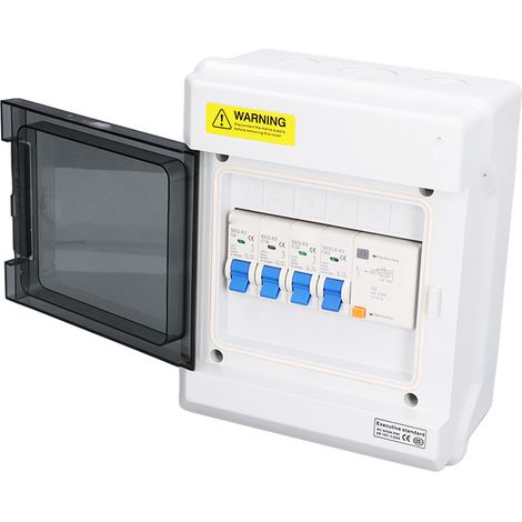 3-Modul-Elektroverteiler mit 30-mA- und 63-A-Fehlerstromschutzschaltern und 3 Leitungsschutzschaltern (6 A + 16 A + 32 A), 230 V, Sicherungskasten nach australischer Norm, für den Hausgebrauch (1/5)