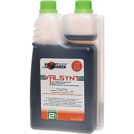 OLIO MISCELA SEMI SINTETICO MOTORI 2TEMPI 1Lt MOTOSEGA DECESPUGLIATORE VALGARDEN