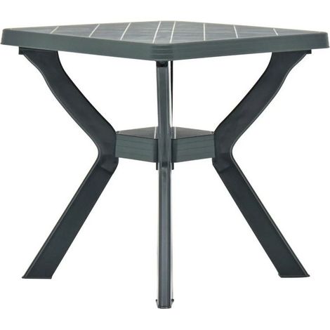 Table de bar carrée plastique vert Bouka (1/2)