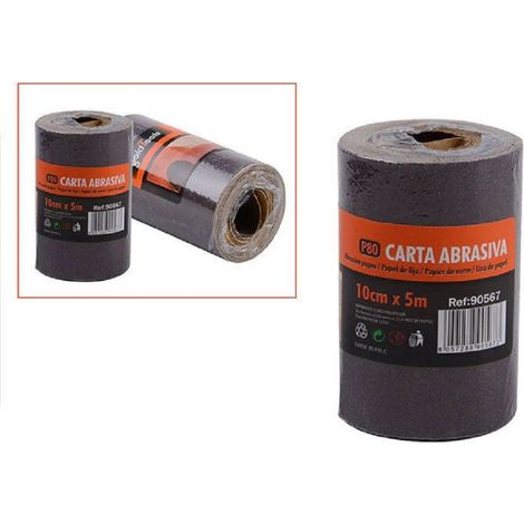 Trade Shop - 2 ROLLEN SCHLEIFPAPIER 5 METER P80 KÖRNUNG SCHLEIFPAPIER GLÄTTEN FASEN -