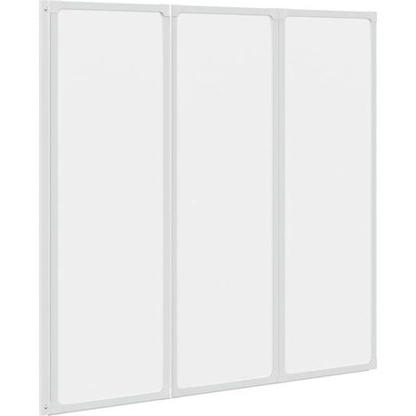 Maison Exclusive - Parete per Doccia e Vasca Bagno 117x120cm 3 Pannelli Pieghevole