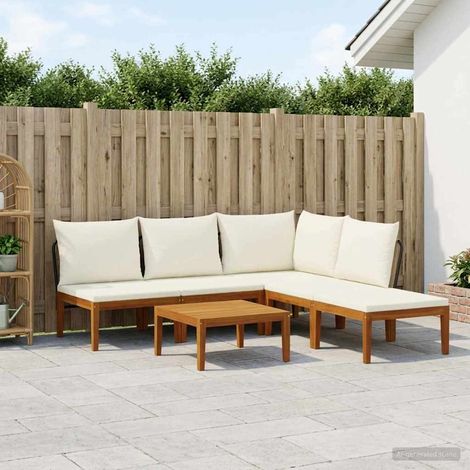 vidaXL 6 uds. Madera de Acacia Sólida y Cuerda Natural (1/5)