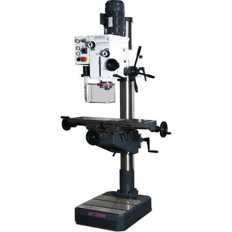 Perceuse-fraiseuse à colonne percer jusque ø 32 mm CM4/M16 1,5 kW 400V table croisée Optidrill DH40CT
