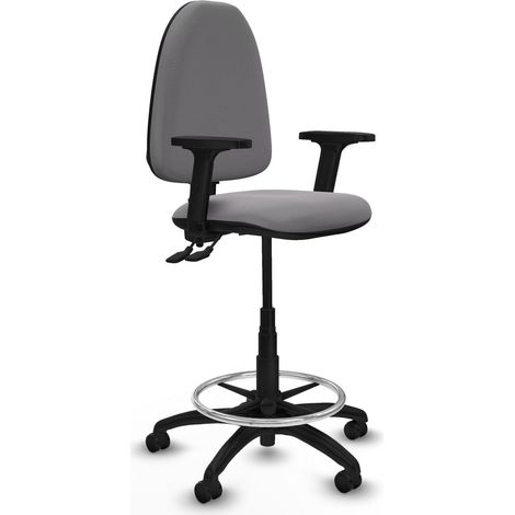 Piqueras y Crespo Taburete Aýna Gris Ergonómico para Oficina