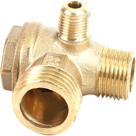 Clapet anti-retour silencieux en laiton sans huile 1/2 3/8 M10 Accessoires pour pompe à compresseur d'air (1/5)