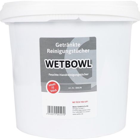 Lingettes nettoyantes imbibées WETBOWL (1/5)
