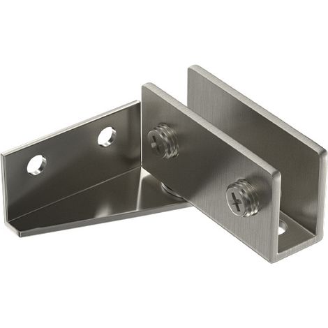 Lot de 2 charnières de porte en verre et accessoires de meubles, charnières de porte en verre