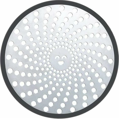 Drain de Douche en Acier Inoxydable Douche Drain Attrape-Cheveux Filtre a Cheveux Filtre Vidange Antirouille Anti-colmatage Facile à Nettoyer pour Salle de Bain Cuisine Baignoire - Argent-12cm de diam