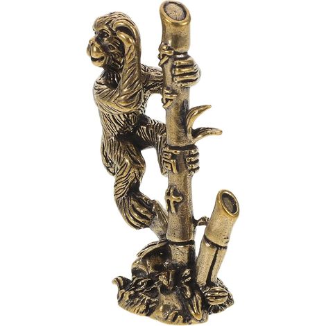 de singe vintage en laiton massif pour d coration de bureau (1/5)