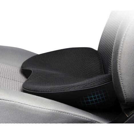 Coussin de siège auto épais – Mousse à mémoire de forme – Oreiller lombaire ergonomique – Soulagement du bas du dos – Pour toutes les saisons (1/5)