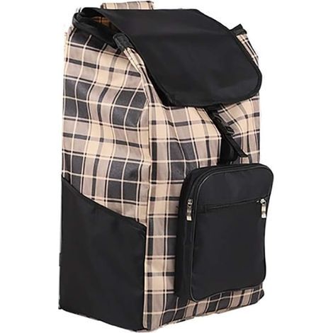 Sac a Courses pour Caddie, Sac de Rechange for Chariot de magasinage Sac de magasinage 45L avec Poche de Rechange for Le Chariot (1/5)