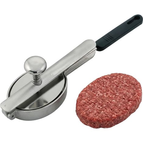 Plateau ovale en acier inoxydable pour le réchauffage et le moulage de steaks – Moule professionnel de 170 ml pour steaks de bœuf haché idéal pour la restauration.