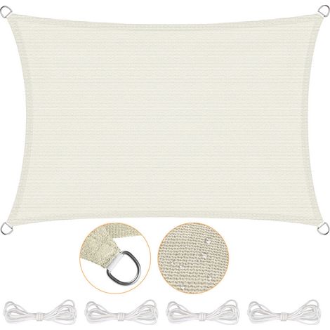 SWANEW Sun Sail 2x3 m Protezione da calore ombra vela UV protezione solare protezione solare terrazza (1/5)