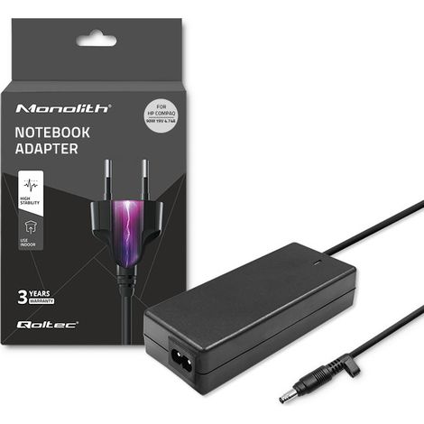 Qoltec Netzteil für HP Compaq Laptop 90W 19V 4,74A 4,81,7 + Netzkabel (1/5)