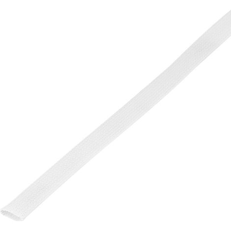 Gaine tressée TRU COMPONENTS CBBOX2028-WT 1572566 blanc PET 20 à 28 mm 5 m (1/2)