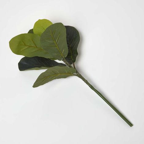 HOMESCAPES Artificial Ficus Branch, 46 cm
