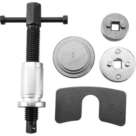 Kit d'outils repousse piston étrier de frein – Raccord universel 3/8' – Compatible Audi VW Golf Polo – 1 plaque de pression et 2 adaptateurs (1/4)