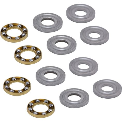 10 roulements à billes de butée, quincaillerie en acier pour charge axiale plane, équipement de machines industrielles 3613-0514-0006 (1/5)