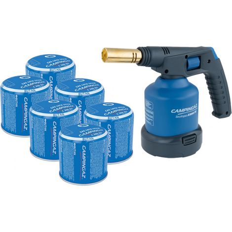 Campingaz – Lampe à souder Soudogaz X2000 PZ – Température 1800°C – Puissance 1650W – 6 cartouches C206 GLS incluses – Pour plomberie et brasage (1/2)