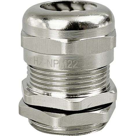 TRU COMPONENTS TC-10302836 Kabelverschraubung M22 Messing (vernickelt) Metall 1 St. (1/2)