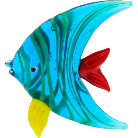 Fermacarte a forma di pesce in vetro colorato per la decorazione