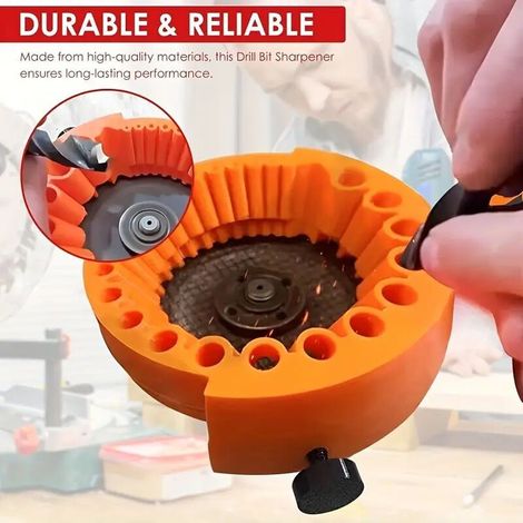 Affuteuse Foret, Nouvelle Affuteur de Foret, Améliorée Meuleuse Forets, pour Forets de 2 à 13 mm et Meuleuse de 115/125 mm (1/5)