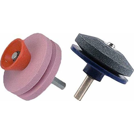 Lot de 2 aiguiseurs de lames 150/80 multi-tranchants pour tondeuse à gazon - Durable - Super épais - Pierre pour perceuse manuelle H584 (1/5)