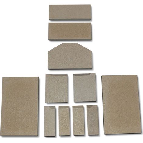 Habillage de foyer pour poêles à cheminée Vita de Wamsler - vermiculite - 11 pièces