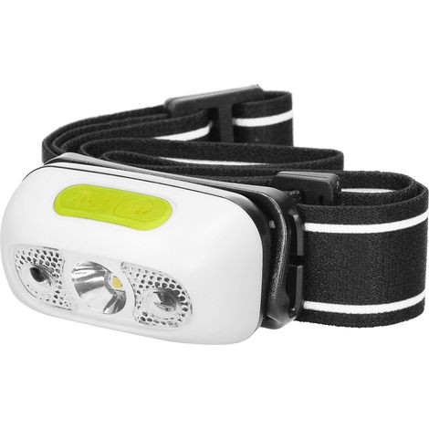 Virone LT-1 Linterna Frontal Led Recargable con Interruptor Sin Contacto y Cargador Usb y Cabezal de Linterna Móvil