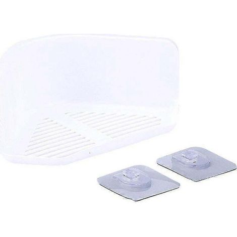 Panier de rangement pour salle de bain, porte-accessoires, étagère de cuisine, organisateur à ventouses (1/5)