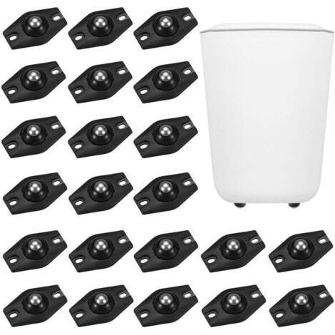 Juego de 22 ruedas giratorias pequeñas para muebles, ruedas giratorias, ruedas para transferencia de muebles, mini ruedas universales autoadhesivas para almacenamiento en contenedores, pequeñas