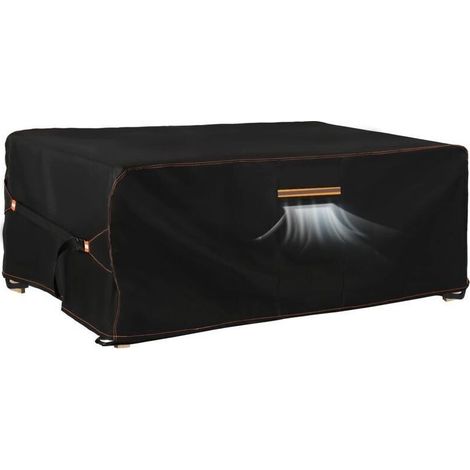 Housse salon jardin extérieur avec évent, 420D oxford, imperméable anti-UV 180x120x74cm
