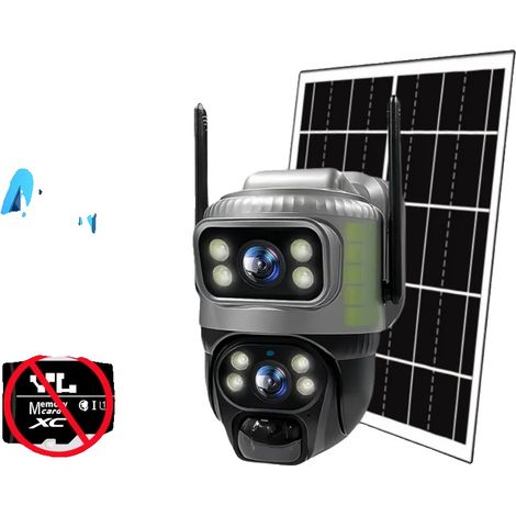Cámara de seguridad, alimentada por energía solar, red 4G LTE, 4G Cam sin tarjeta (1/2)