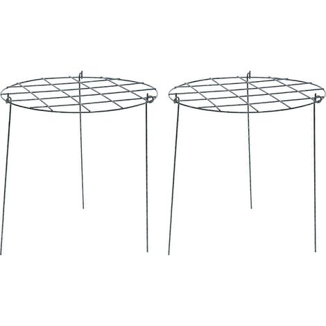 Supports pour plantes grimpantes de jardin, lot de 4, noirs et résistants (1/5)
